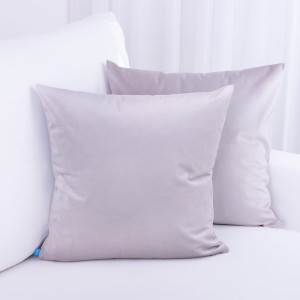 Poszewka ozdobna 40x40 cm Velvet Jasny szary 19/140