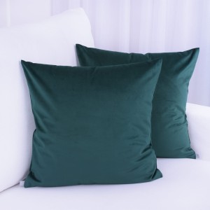 Poszewka ozdobna 50x50 cm Velvet Ciemna zieleń 11/140