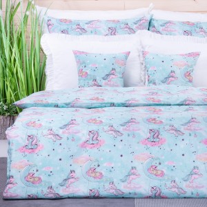 Pościel bawełniana 90x120 cm Jednorożce 1