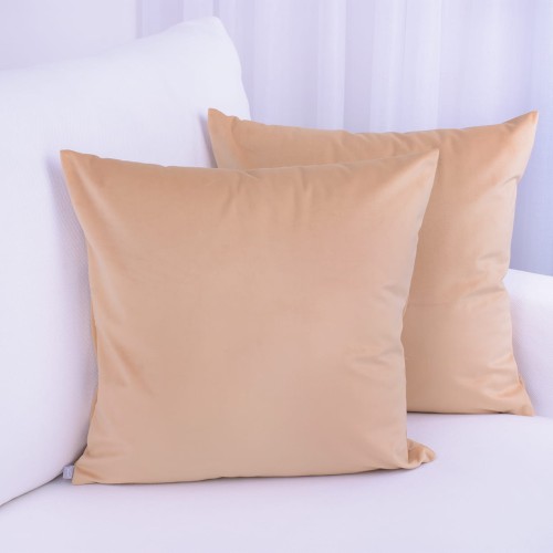 Poszewka ozdobna 40x40 cm Velvet Beżowo-żółty 4