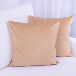 Poszewka ozdobna 45x45 cm Velvet Beżowo-żółty 4