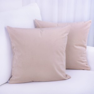 Poszewka ozdobna 40x40 cm Velvet Jasny beż 3