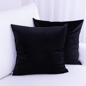 Poszewka ozdobna 45x45 cm Velvet Czarny 27
