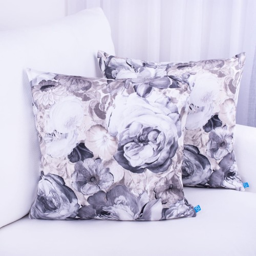 Poszewka ozdobna 45x45 cm Velluto Kwiaty 54912/1032