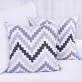 Poszewka ozdobna 45x45 cm Enjoy Geometria zygzak kostka grafitowa 380109/107