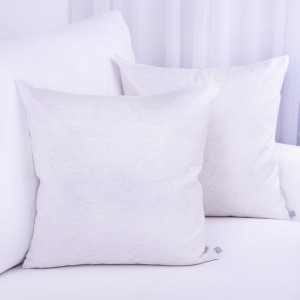 Poszewka ozdobna 45x45 cm Harvey 9A Krem+srebro