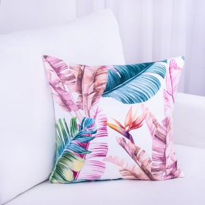 Poszewka ozdobna 45x45 cm New York Liście różowe 381471/102