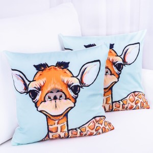 Poszewka ozdobna 45x45 cm Żyrafa