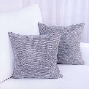 Poszewka ozdobna 40x40 cm Chenille srebro