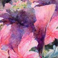 Poszewka ozdobna 45x45 cm Velvet Kwiaty wzór 2