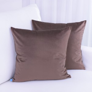 Poszewka ozdobna 40x40 cm Velvet Brąz 6