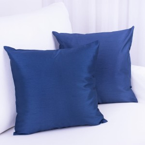 Poszewka ozdobna 45x45 cm Atłas granat