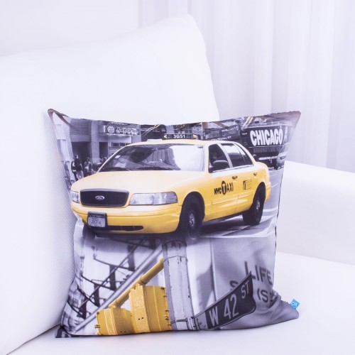 Poszewka ozdobna 45x45 cm New York wzór 3