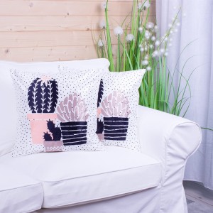 Poszewka ozdobna 45x45 cm Kaktusy 2