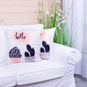 Poszewka ozdobna 45x45 cm Kaktusy 1