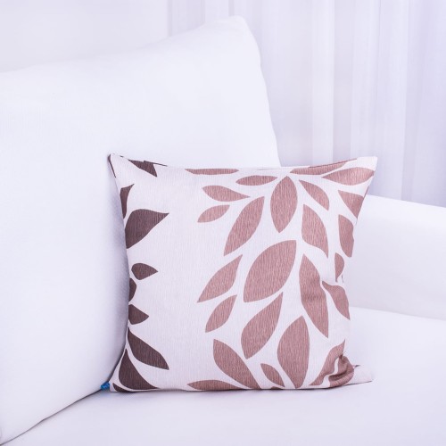 Poszewka ozdobna 40x40 cm Oxford Liście brąz C0870/106