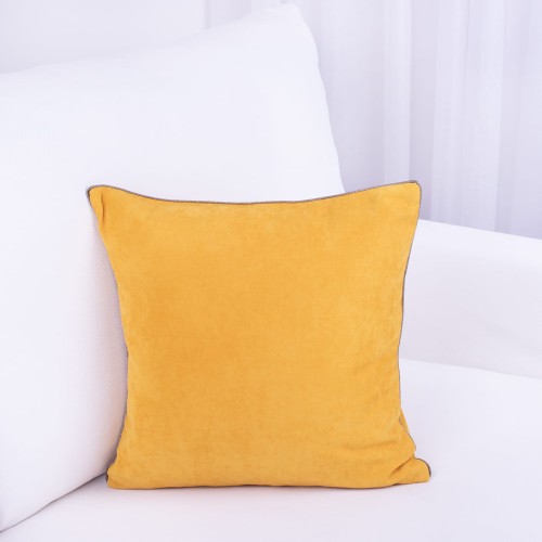Poszewka ozdobna 40x40 cm EFE/295/12 Musztarda+złota lamówka