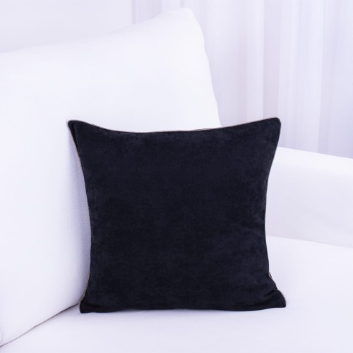 Poszewka ozdobna 40x40 cm EFE/295/39 Czarny+ złota lamówka