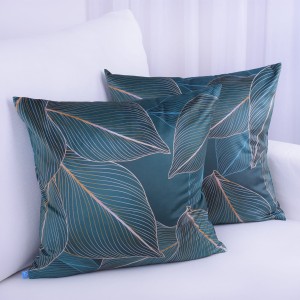 Poszewka ozdobna 40x40 cm Velvet 16 Liście
