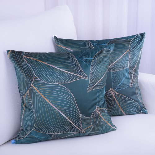 Poszewka ozdobna 40x40 cm Velvet 16 Liście