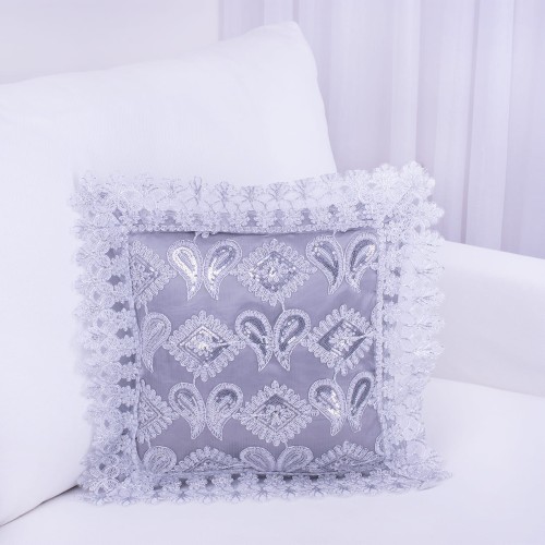 Poszewka ozdobna 40x40 cm NL-1511 srebro