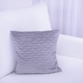 Poszewka ozdobna 40x40 cm Fala szary