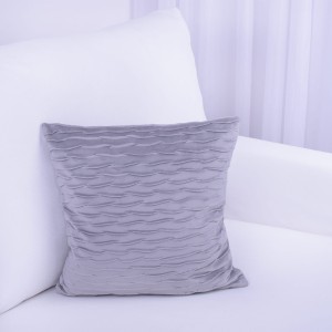 Poszewka ozdobna 40x40 cm Fala szary