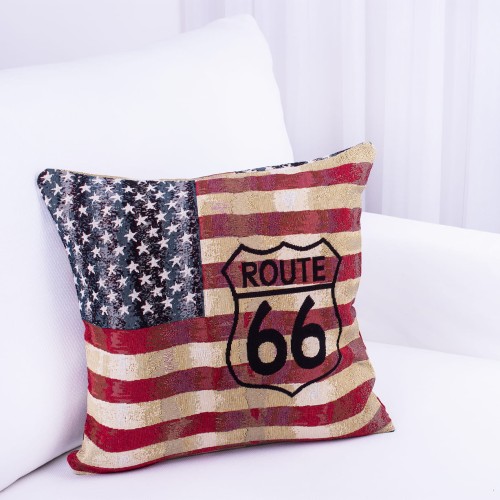 Poszewka ozdobna 40x40 cm Gobelin Route 66