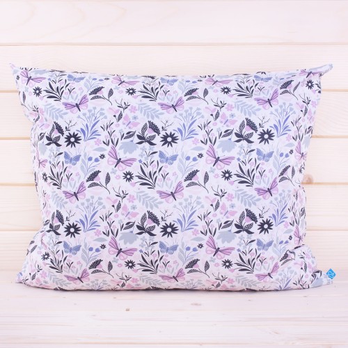 Poszewka z bawełny 50x70 cm Fioletowe motylki