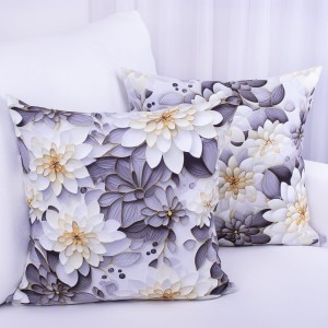 Poszewka ozdobna 40x40 cm Soft Kwiaty 22811-1017