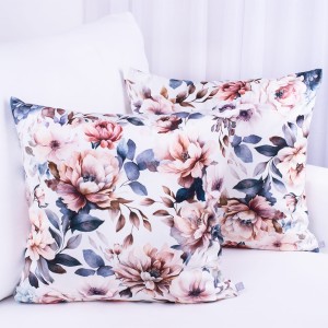 Poszewka ozdobna 40x40 cm Velluto Kwiaty Alba D00141