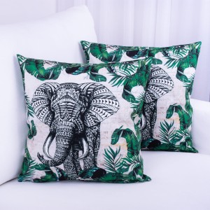 Poszewka ozdobna Foto 45x45 cm Słoń wzór 1