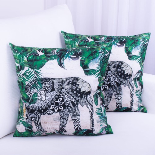 Poszewka ozdobna Foto 45x45 cm Słoń wzór 2