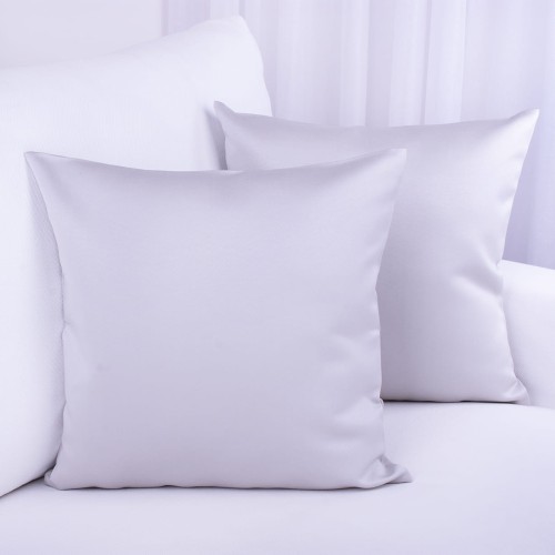 Poszewka ozdobna 45x45 cm Atłas jasny szary