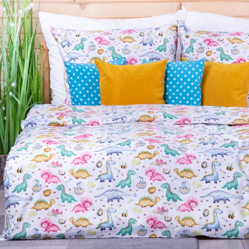 Pościel bawełniana 90x120 cm Dinozaury 5