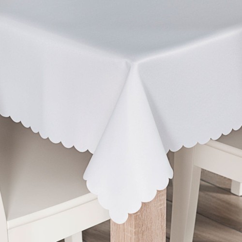 Obrus Lara 140x200 cm wodoodporny biały prostokąt