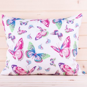 Poszewka z bawełny 50x70 cm Kolorowe motyle 