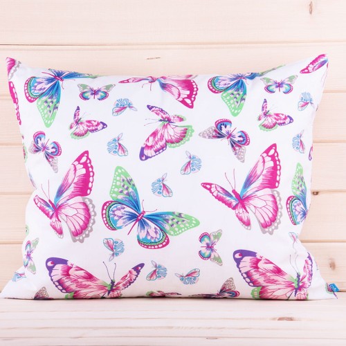 Poszewka z bawełny 50x70 cm Kolorowe motyle