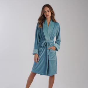 Szlafrok damski welurowy 403105 rozm: 4XL