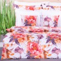 Pościel bawełniana 160x200 cm Malowane kwiaty 5