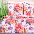 Pościel bawełniana 160x200 cm Malowane kwiaty 5