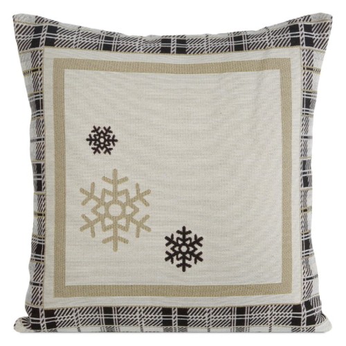 Poszewka świąteczna gobelinowa 45x45 cm Angela beż