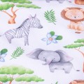 Pościel bawełniana 160x200 cm Kolorowe safari