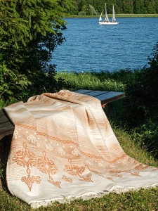 Koc Cotton Cloud 150x200 cm Ornament beż 0597-1