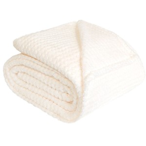 Koc Lugo 160x200 cm mikrofibra Ecru 001