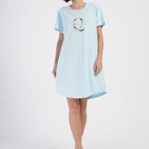 Koszula nocna damska 405358 rozm: 1XL błękit