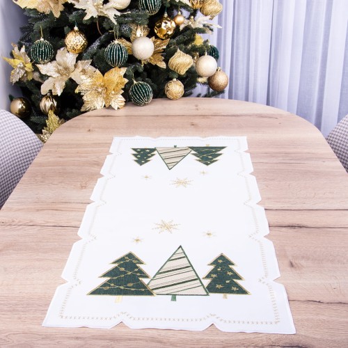 Bieżnik świąteczny 40x90 cm YM50170A Choinki