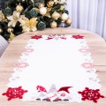 Bieżnik świąteczny 50x100 cm Skrzaty czerwony 069