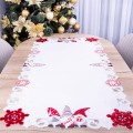 Bieżnik świąteczny 60x120 cm Skrzaty czerwony 069