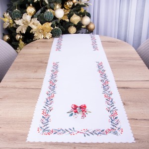 Pas świąteczny 38x160 cm Jarzębina